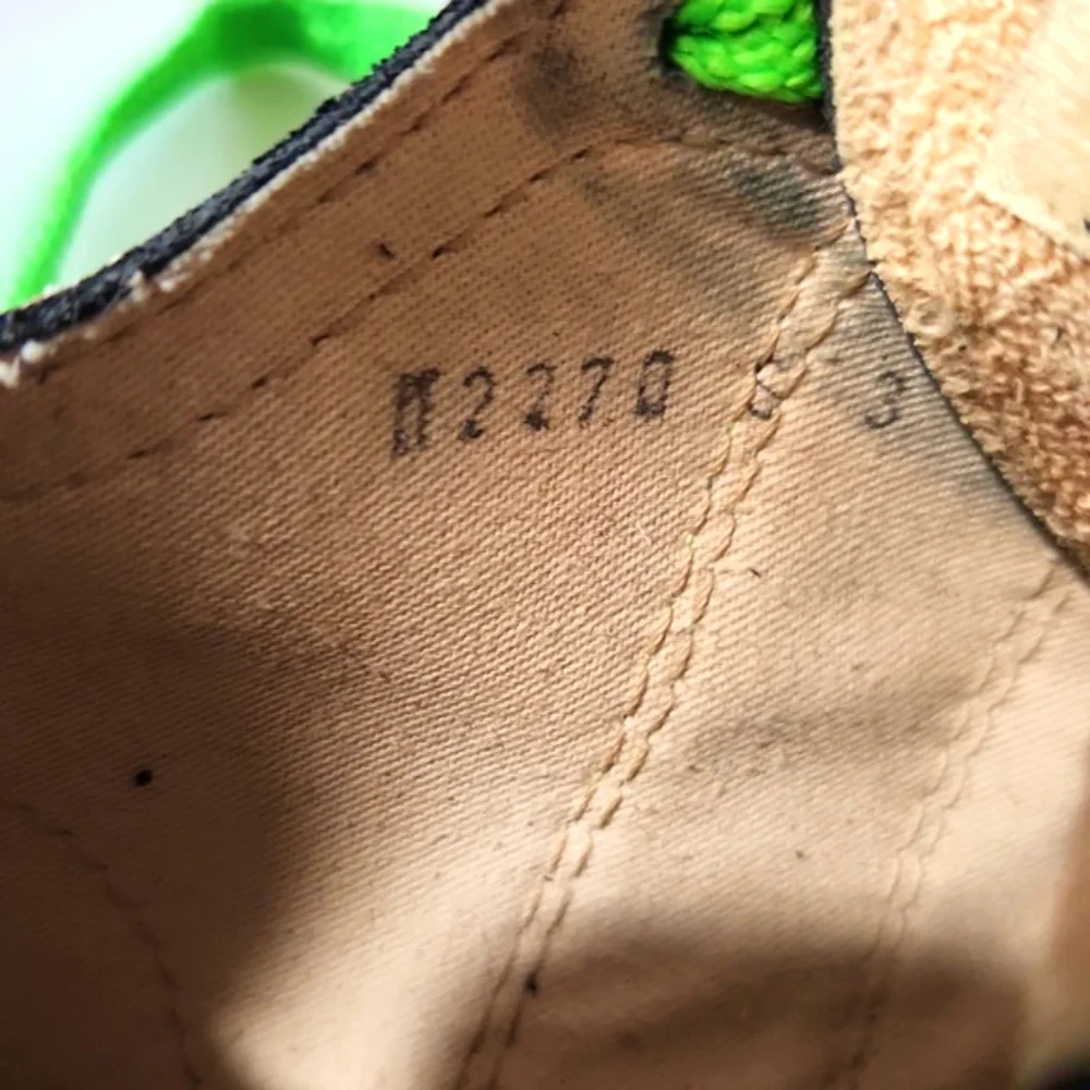 Boreal Ace Lucky Charm Rock Climbing Shoe Black Suede w/Yellow & Lime Size 5 - Picture 9 of 13